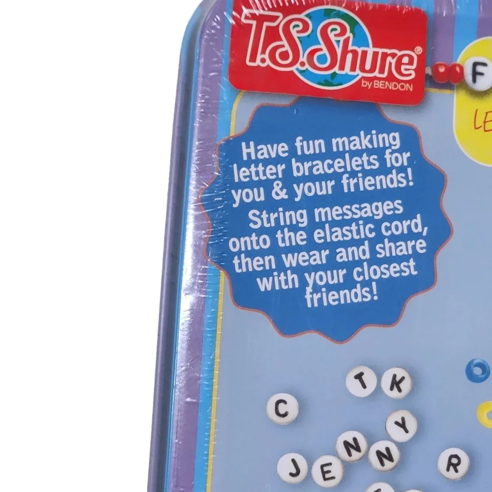 TS Shure by Bendon Friendship Letter Bracelets, Necklaces 190 Beads Elastic Cord